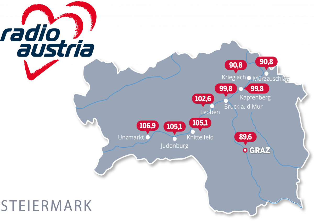 © radioaustria Radio Austria Frequenzen NEU STMK